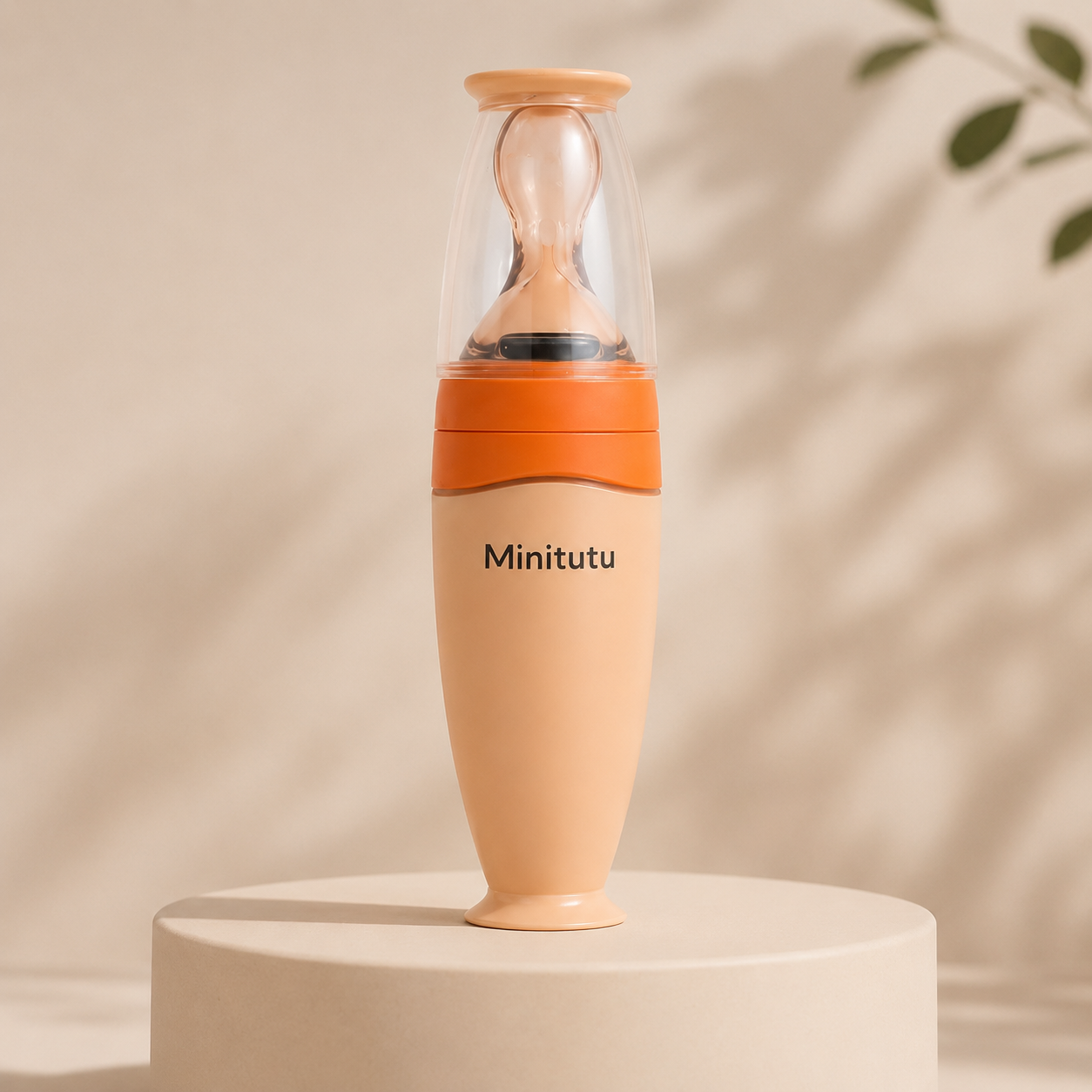 Minitutu Silicone Baby Food Feeder BPA Free Baby Feeding Spoon | Food Grade Silicone | 0+ Months | CB225